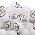 thumbnail image 4 of Professional Bingo Game Set. Including Extra Large Brass Bingo Cage, 1.5-Inch Ping Pong Style Bingo Balls, Plastic Masterboard (Metal Base Cage Set), 4 of 4