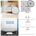thumbnail image 4 of BOYIAN Anchor Bath Mat Anchors Rope Nautical Theme Ocean Sailor Maritime Life White Microfiber Memory Foam Rugs Bathroom Decor Mat 17.7 X 29.5 Inch,Bllue White,17.7 X29.51Inch, 4 of 4
