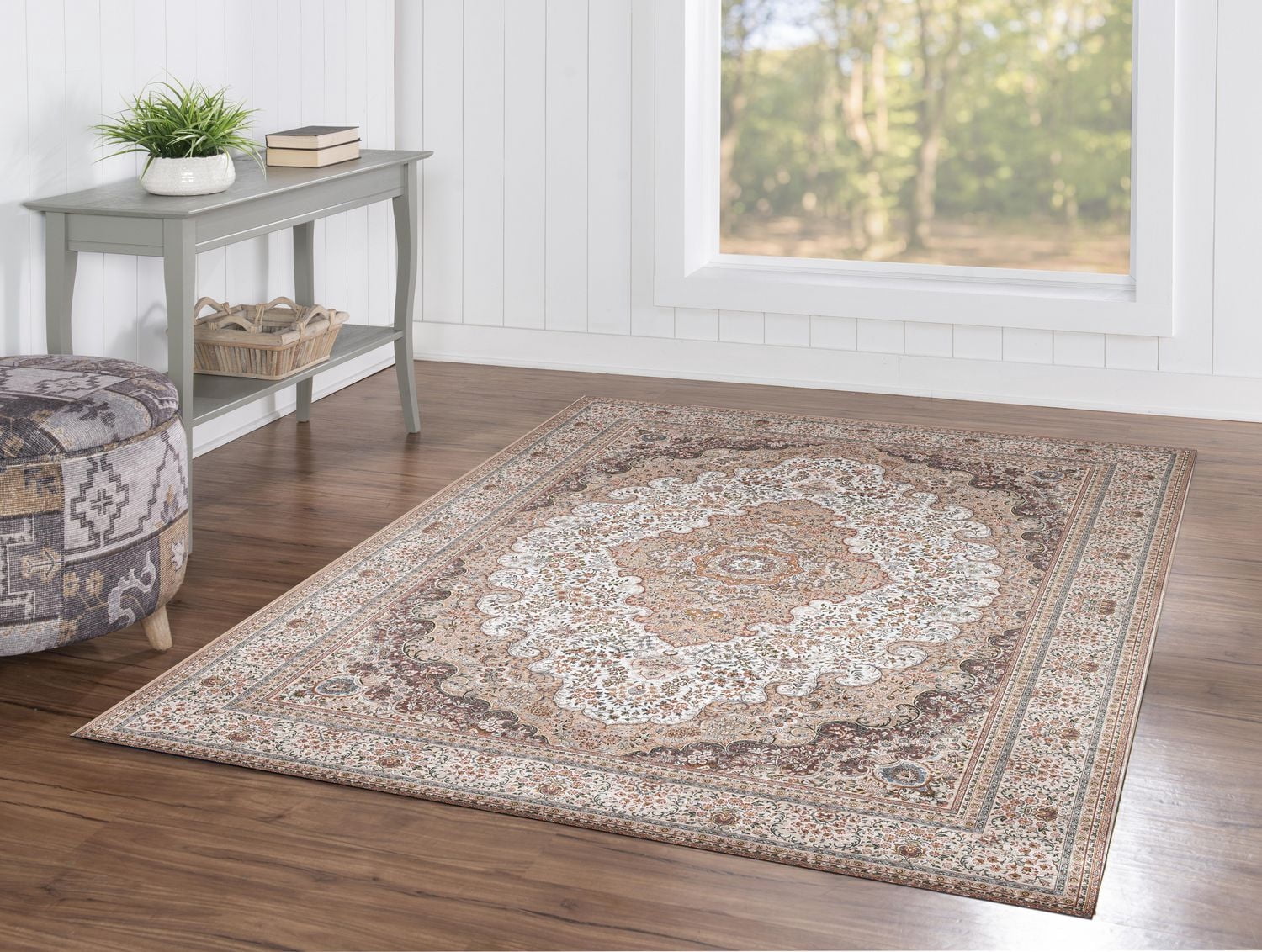Tapis Emerald Klein bleu & ivoire de 5 pi x 7 pi