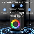 thumbnail image 3 of JYX Karaoke Machine with 3 Microphones, Bluetooth Speaker with FM Radio, LED Light Show, Singing Machine Home Karaoke System for Party, 3 of 9