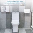 thumbnail image 4 of Trash Bag Dispenser, Trash Bag Dispenser Roll Holder, Wall Mount Acrylic Garbage Bag Dispenser, Storage Box Holder for Garbage Bag Grocery Bag Plastic Bag, Clear, 4 of 6