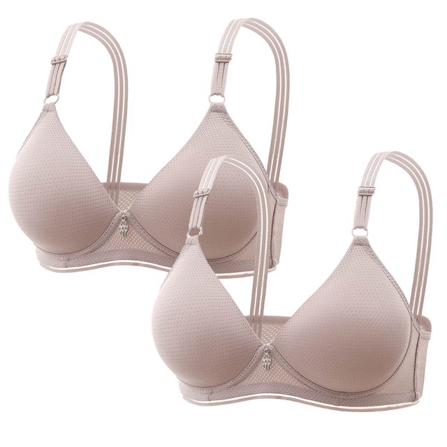 Birdeem Bras for Women 2Pc Womans Color Comfortable Hollow Out Perspective Bra Underwear No Rims
