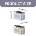 thumbnail image 3 of Basiess Ice Maker | Portable Ice Maker Machine with Self-Cleaning, 8 Cubes in 15 Mins Countertop Appliance for Home/Kitchen/Camping, Compact Cube Generator with Basket & Tweezer White, 3 of 9