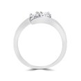 thumbnail image 2 of 3/4CT Two Stone Diamond Forever Us Engagement Ring Set 10K White Gold, 2 of 4