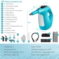 thumbnail image 4 of Costway 1400W Multipurpose Handheld Steam Cleaner Steam Mop with 14 Accessories Blue, 4 of 10