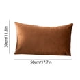thumbnail image 3 of Rectangle Velvet Throw Pillow Cover, Waist Pillow Cushion, 30×50cm, Polyester Material, Envelope-Style Closure, Fresh Breathable, Washable, Comfortable Brushed Fabric, Suitable As Gift, 3 of 6