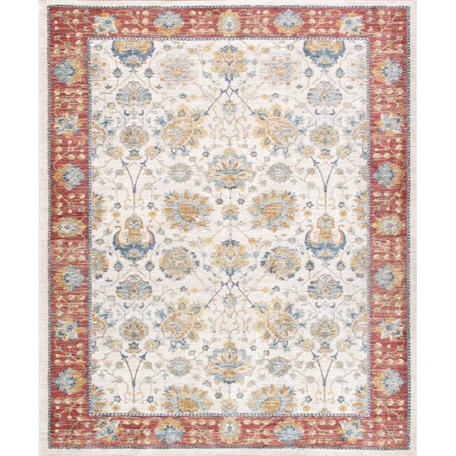 Pasargad Home PFH-01 9X12 9 x 12 ft. Heritage Design Power Loom Area Rug, Ivory