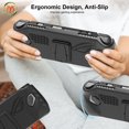 thumbnail image 4 of JYS Full-Body TPU Protective Case for Asus ROG Ally Handheld - Built-in Foldable Kickstand, Anti-Slip Grip, Shockproof Drop-Resistant Cover with Precise Port Cutouts, 4 of 9