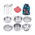 thumbnail image 1 of ZheElen Miniature Cookware Set For Kids Cooking Adventures Kitchen Toy Play House Or Any Occasion 3. Metal, 1 of 6