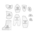 thumbnail image 2 of Bear Template Ruler Set, Acrylic Sewing Pattern for Memory Bear Making, Suitable for Sewing Enthusiasts, Acrylic, 2 of 7