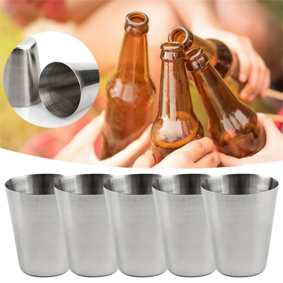 Stainless Steel Cups 1 oz, 12 Pack Small Stainless Steel Tumbler Bulk, Stackable Insulated Mini Cups for Drinking, Double Wall Metal Glasses, Tin Cups for Office Home Party Camping, 1.45x1.65"