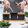 thumbnail image 3 of Bruntmor Blue 3 Pc Canister Set | Food Storage, Coffee, Sugar, Tea, Spice Jars, 3 of 8