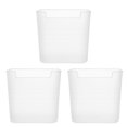 thumbnail image 1 of 3Pcs Fridge Organiser Box Plastic Pp Material Square Shape Sleek And Modern Aesthetic, 1 of 9