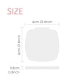 thumbnail image 3 of Fleur Oiseau Blanc Miroir Carré Portable Poche Compact Maquillage Double Face Verre, 3 of 3