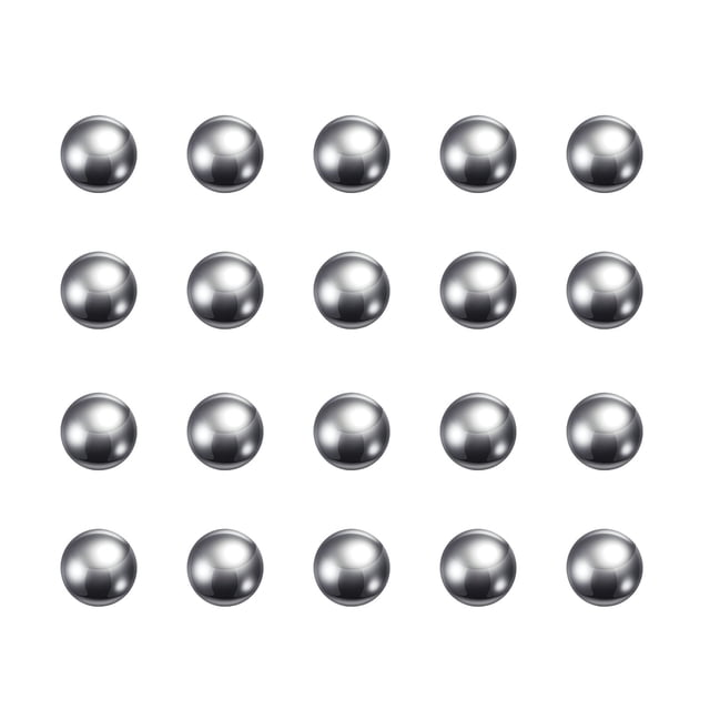 Unique Bargains Billes de Roulement en Acier au Carbone 9 mm Polies avec Précision, Lot de 100