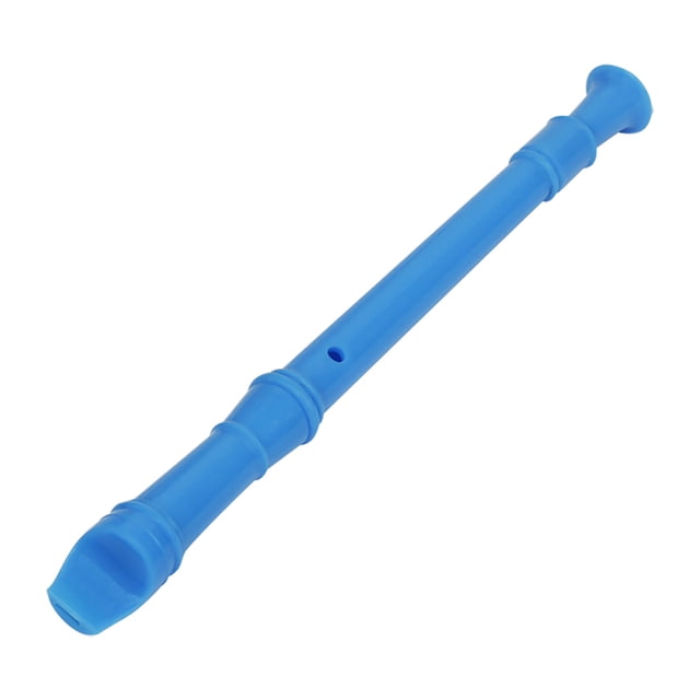 Beginner-Friendly Soprano Recorder, German-Style C Key, 8-Hole Design, Blue ABS Construction - Lightweight, Durable & Eco-Friendly Wind Instrument with Cleaning Stick and Fingering Chart for Kids &