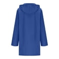 thumbnail image 3 of Soki Women Waterproof Raincoat Lightweight Active Outdoor Long Hooded Rain Jacket, 3 of 8