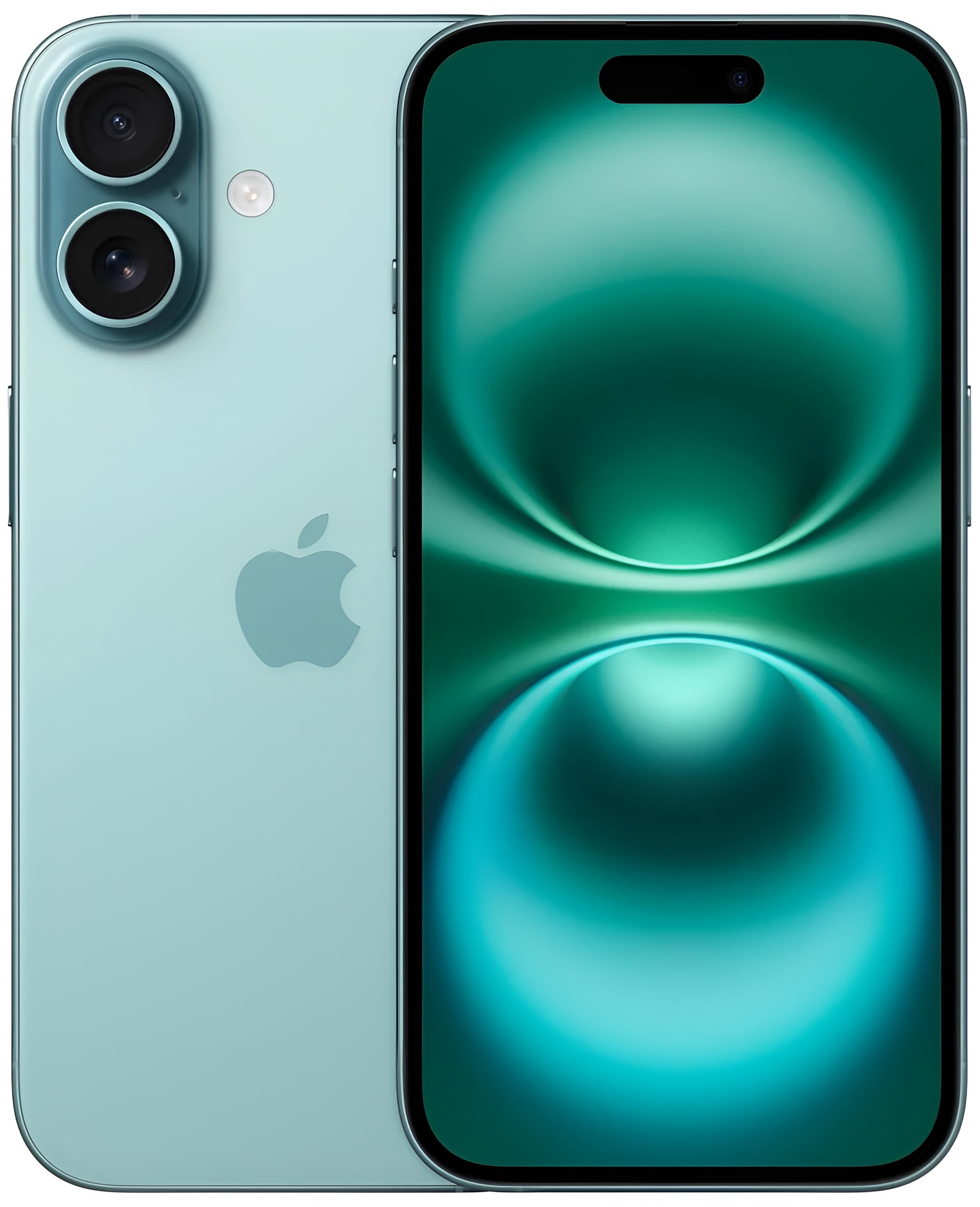 12mp Refurbished Apple iPhone 16 - 256GB – Teal – 48MP Dual Rear & 12MP ...