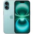 thumbnail image 1 of Refurbished Apple iPhone 16 - 256GB – Teal – 48MP Dual Rear & 12MP Front Camera - Fully Unlocked Smartphone - Excellent Condition, 1 of 8