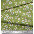 thumbnail image 2 of Soimoi Polyester Crepe Fabric Leaves & Aster Floral Print Fabric by The Yard 52 Inch Wide, 2 of 3