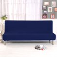 thumbnail image 4 of CHOK 2024 Futon Slipcover Armless Sofa Covers Stretch Sofa Bed Slipcover Protector Elastic (Light Gray Animal), 4 of 7