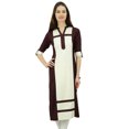 thumbnail image 1 of Phagun Kurta Kurti à Manches 3/4 en Rayonne pour Femmes, Tunique Décontractée d'Été, 1 of 7