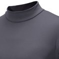 thumbnail image 1 of Pompotops New Autumn And Winter High-neck Color Slim Men's Bottoming Shirt, 1 of 6