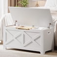 thumbnail image 4 of EDTara Coffre de Rangement, Banc de Rangement pour Jouets en Bois, Coffre à Jouets Moderne à Dessus Relevable avec Charnière de Sécurité pour Entrée, Chambre, Salon, Supporte 300 Lb et Assemblage Facile, 4 of 7