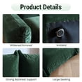thumbnail image 4 of The Magic Home Convertible Modular L-Shaped Chenille Sectional Sofa Sofas, Green, 4 of 12