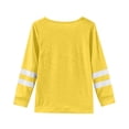 thumbnail image 3 of Chandails pour Filles Enfants Jaune à Manches Longues Col Ras du Cou Haut T-Shirts Chandails Coton Décontracté Chandail pour Enfants Chandails pour Filles Taille 6-7 Ans, 3 of 4