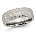 thumbnail image 1 of Mens 8mm Titanium Brushed and Polished Band Ring, 1 of 4