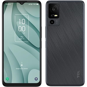 Restauré TCL 40 XE 5G Smartphone Android déverrouillé, 6.56" HD+ 90Hz Affichage, 4GB RAM, 64GB Stockage, 5000mAh Batterie, Caméra triple, Android 13 Ouvrir la boîte