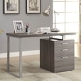 thumbnail image 2 of Coaster Home Furniture Home Office File Drawer Writing Desk, Weathered Gray, 2 of 5