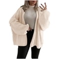 thumbnail image 3 of Sentmoon Short Cardigans for Women Plus Size Long Sleeve Early Fall Fashion Solid Color Warm Loose Knitted Women Outfits Winter Fashion for Oversized Comfy Pullover Beige S, 3 of 7