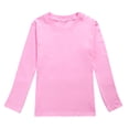 thumbnail image 1 of TIEVOSA Garçons Filles Automne Manches Longues T-Shirt Uni à Imprimés Hauts pour 2-3 Ans (Rose), 1 of 4