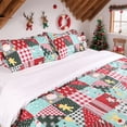 thumbnail image 2 of HITIME Ensemble de Housse de Couette de Noël Imprimée 100 % Polyester - Format Simple, Ensemble de Literie 3 Pcs Léger et Respirant, Housse de Couette en Microfibre Douce avec Fermeture Éclair, Collection de Noël, 2 of 8