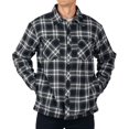 thumbnail image 1 of Alpine Swiss Josh Mens Fleece Flannel Jacket Warm Snap Button Plaid Shacket, 1 of 1