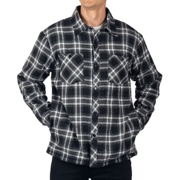 Alpine Swiss Josh Veste en Molleton Flanelle pour Homme Chaude à Boutons-Pression Surchemise à Carreaux