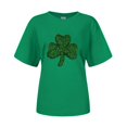 thumbnail image 4 of LUOGENLI T-shirts pour Femme pour Femmes T-Shirt de la Saint-Patrick à Col Rond à Manches Courtes T-Shirt Vintage pour Femmes T-Shirt Graphique Saint-Patrick Vert m, 4 of 4