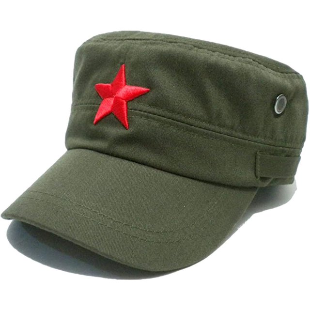 ORUYROP Chapeau Militaire Vintage Fatigue Étoile Rouge Mao Armée