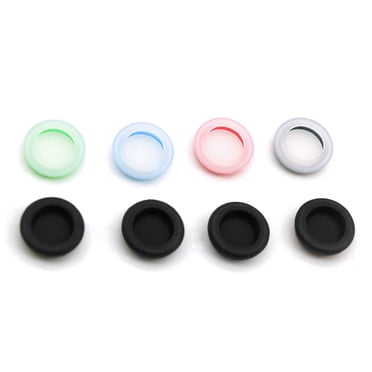2PCS Silicone Analog Thumb Grips Stick Caps Thumbstick Joystick Covers for PS4/ PS3/ ONE/ ONE X/ ONE S/ 360/ U Game Controllers (Black And Red)