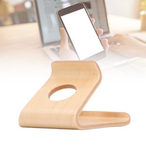 Wooden Cell Phone Stand, Universal Mobile Phone Holder Stand Non Slip Stable Desktop Phone Stand for IOS Phones, for  Phones, Tablets Holder for Desk