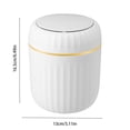 thumbnail image 3 of Save Big! Push-type Desktop Trash Can, Small Office Trash Bin with Lid, Coffee Table Waste Bin, Study Room Living Room Trash Can, Desk Organizer Waste Container, 3 of 6
