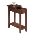 thumbnail image 2 of Convenience Concepts American Heritage Flip Top Wooden Side End Table, Walnut, 2 of 4
