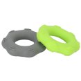 thumbnail image 2 of Anneau de Force Grise, Anneau d'Exercice Vert Skin Friendly 2pcs Silicone Squeezer Portable 40lbs Élastique pour la Formation de Réadaptation des Doigts, 2 of 8