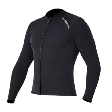 Combinaison Isothermique Noire Pleine Longueur pour Hommes 2 mm, Combinaison de Plongée pour Femmes avec Fermeture Éclair Frontale pour Plongée, Snorkeling, Surf L