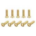 thumbnail image 1 of Unique Bargains M3x10mm Brass Machine Screws, Phillips Pan Head Fastener Bolts 36Pack, 1 of 5