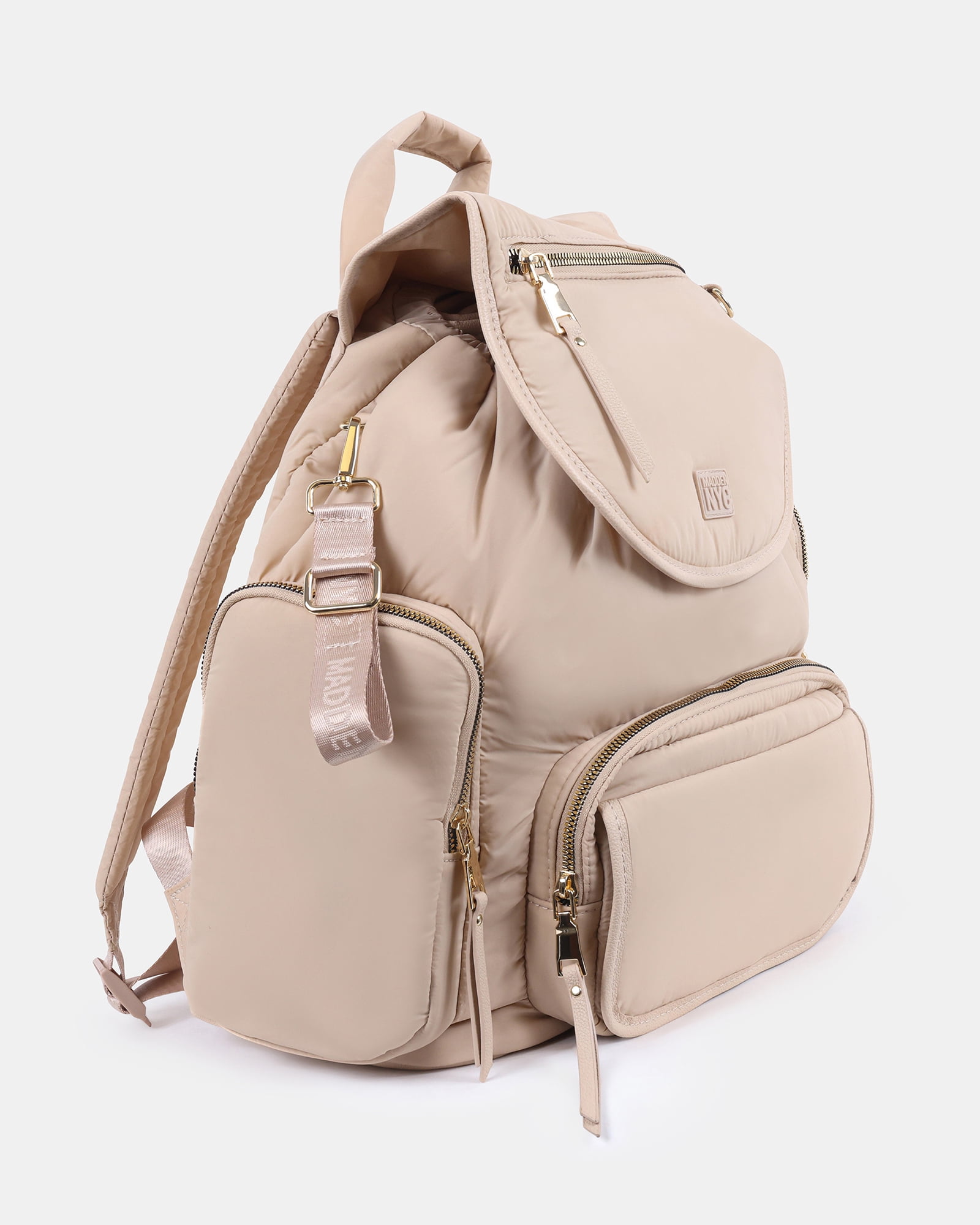 Madden NYC Backpack Baby Diaper Bag with Side Pockets for Baby Bottles, Pocket for Phone, Changing Pad, Front Pocket for Baby Wipes, Pacifier pouch.