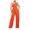 Orange, variant on Penkiiy Jumpsuits for Women Women's Solid Color Sexy Sleeveless One Shoulder Sling High WaistStraight Jumpsuit Orange S Jumpsuits