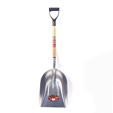 Pelle à grain en alun, manche en bois, 48 po de Poly D-Grip